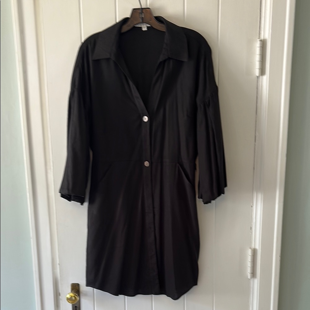 Veronica Beard Samy Blouson Button Up Dress